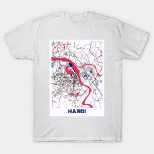 Hanoi - Vietnam MilkTea City Map T-Shirt